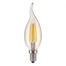 Лампа светодиодная филаментная Elektrostandard E14 6W 3300K прозрачная 4690389110795