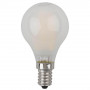 Лампа светодиодная филаментная ЭРА E14 7W 2700K матовая F-LED P45-7W-827-E14 frost Б0027956