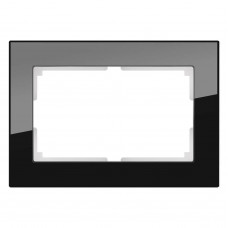 Рамка Werkel Favorit для двойной розетки черный WL01-Frame-01-DBL 4690389117220