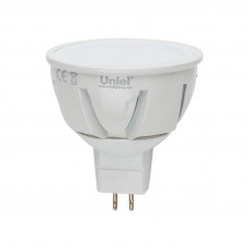 Лампа светодиодная (07960) Uniel GU5.3 5W 4500K MR16 матовая LED-MR16-5W/NW/GU5.3/FR ALP01WH