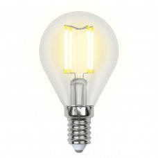 Лампа светодиодная филаментная Uniel E14 6W 4000K прозрачная LED-G45-6W/NW/E14/CL GLA01TR UL-00002207